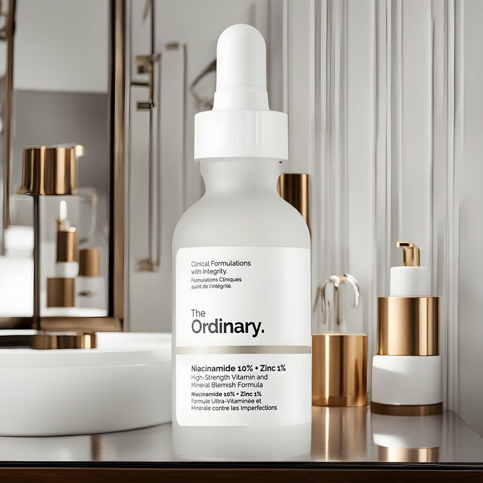 The Ordinary Niacinamide 10% + Zinc 1% High-Strength Vitamin & Mineral Blemish Formula | Reduces Dark Spots, Minimizes Pores & Balances Sebum for Clear Skin