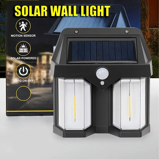 Double Head Antique Solar Sensor Solar Wall Lamp Outdoor Tungsten Lamp Induction Garden Lamp Garden Villa Night Lamp