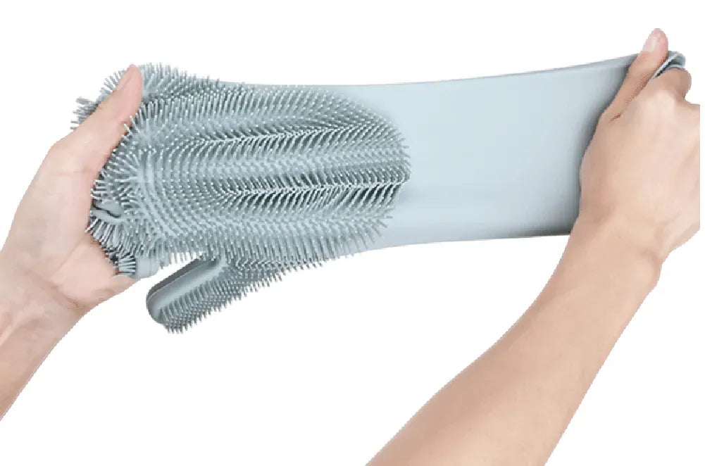 Silicone Washing Full Finger Gloves (Random Colors)