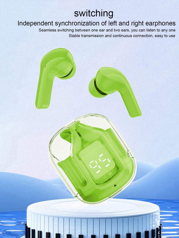 Air31 Earbuds Wireless Crystal Transparent Body | Air 31 Bluetooth Ear Bud