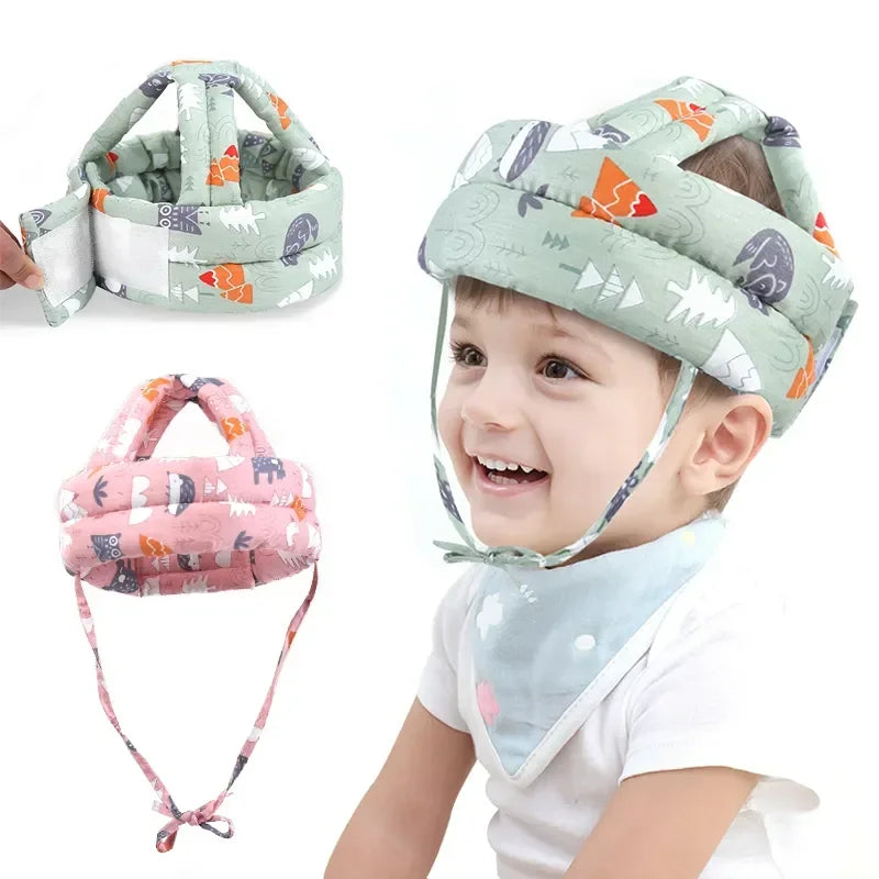 Baby Safety Helmet Head Protection Headgear Toddler Anti-fall Pad Children Learn To Walk Crash Cap Adjustable Protective Soft