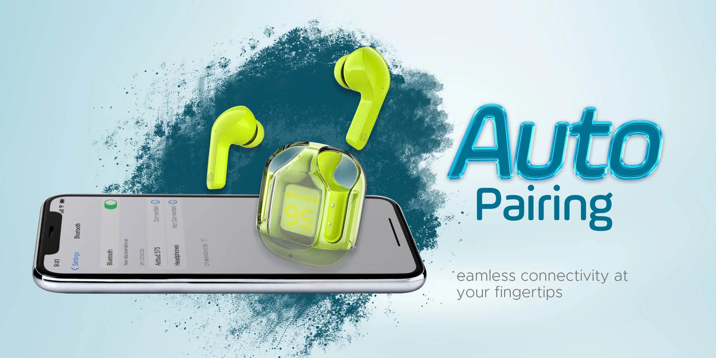 Air31 Earbuds Wireless Crystal Transparent Body | Air 31 Bluetooth Ear Bud