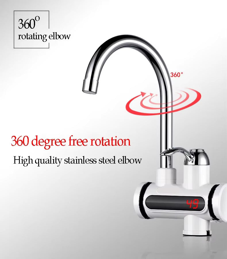 Electric Water Heating Faucet ,tap For Kitchens And Bathrooms | Display | Hot Water (without Shower )