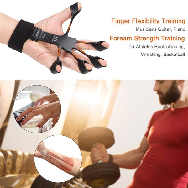 Silicone Gripster Grip Strengthener Finger Stretcher Hand Grip Trainer Gym Fitness Training And Exercise Hand Strengthen extension Exercise Device