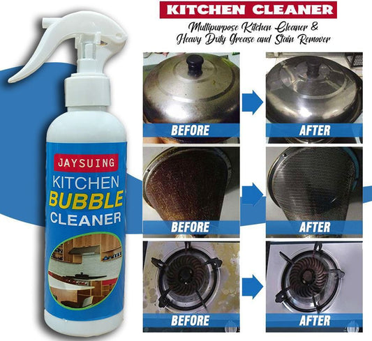 Kitchen Heavy Duty Cleaning Spray | Kitchen Bubble Cleaner Spray Clear Remove All Greases Stain And Dirts – 200ml