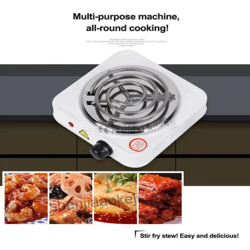 Mini Electric Stove For Cooking, Hot Plate Heat Up In Just 2 Mins, Easy To Clean, (Random Color)